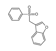 3-(benzenesulfonylmethyl)-1-benzofuran结构式