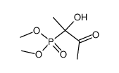 (1-hydroxy-1-methyl-2-oxo-propyl)-phosphonic acid dimethyl ester Structure