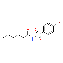 N-((4-Bromophenyl)sulfonyl)hexanamide Structure