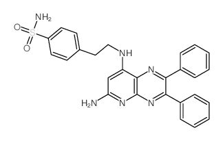 4-[2-[(9-amino-3,4-diphenyl-2,5,10-triazabicyclo[4.4.0]deca-2,4,7,9,11-pentaen-7-yl)amino]ethyl]benzenesulfonamide picture