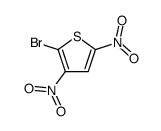 2-bromo-3,5-dinitrothiophene Structure