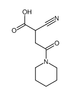 2-cyano-3-N,N-piperidinocarbamoylpropanoic acid Structure