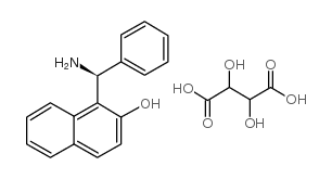 (s)-(+)-1-(alpha-aminobenzyl)-2-naphthol tartarate structure