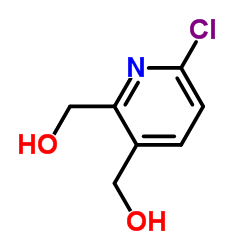 6-Chloro-2,3-bis(hydroxymethyl)pyridine structure