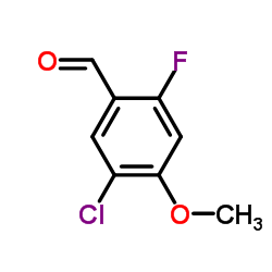 5-Chloro-2-fluoro-4-methoxy-benzaldehyde structure