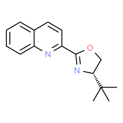 (S)-4-(叔丁基)-2-(喹啉-2-基)-4,5-二氢噁唑结构式