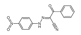 2-Benzoyl-2-(p-nitro-phenylhydrazono)-acetonitril结构式