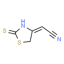 Acetonitrile,(2-thioxo-4-thiazolidinylidene)- (9CI)结构式