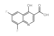 6,8-Difluoro-4-hydroxyquinoline-3-carboxylic acid结构式