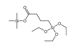 trimethylsilyl 4-triethoxysilylbutanoate结构式