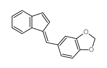 1,3-Benzodioxole,5-(1H-inden-1-ylidenemethyl)- Structure