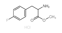 DL-Phenylalanine, 4-fluoro-, methyl ester, hydrochloride Structure