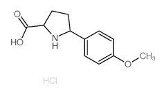 Proline,5-(4-methoxyphenyl)-, hydrochloride (9CI) Structure