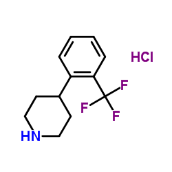 4-(2-(TRIFLUOROMETHYL)PHENYL)PIPERIDINE HYDROCHLORIDE Structure