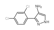 3-(2,4-二氯苯基)-1H-吡唑-4-胺结构式