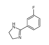 1H-IMIDAZOLE, 2-(3-FLUOROPHENYL)-4,5-DIHYDRO- structure