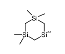 1,1,3,3-Tetramethyl-1,3,5-trisilacyclohexane structure