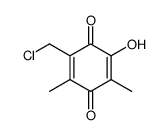 6-Chloromethyl-2-hydroxy-3,5-dimethyl-1,4-benzoquinone Structure