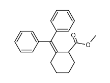 Methyl-2-benzhydryliden-cyclohexancarboxylat结构式
