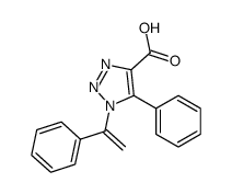 5-phenyl-1-(1-phenylethenyl)triazole-4-carboxylic acid Structure