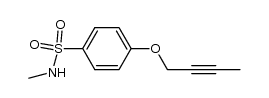 4-But-2-ynyloxy-N-methyl-benzenesulfonamide结构式