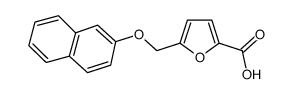 5-(NAPHTHALEN-2-YLOXYMETHYL)-FURAN-2-CARBOXYLIC ACID结构式