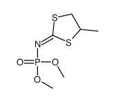 (Z)-N-dimethoxyphosphoryl-4-methyl-1,3-dithiolan-2-imine结构式