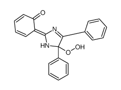 6-(5-hydroperoxy-4,5-diphenyl-1H-imidazol-2-ylidene)cyclohexa-2,4-dien-1-one Structure