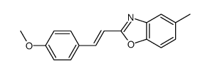 2-[2-(4-methoxyphenyl)ethenyl]-5-methyl-1,3-benzoxazole结构式