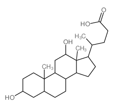 Cholan-24-oic acid,3,12-dihydroxy-, (3a,12a)- structure