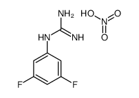2-(3,5-difluorophenyl)guanidine,nitric acid Structure
