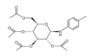 tetra-O-acetyl-N-p-tolyl-β-D-glucopyranosylamine Structure