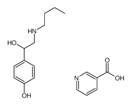 nicotinic acid, compound with alpha-[(butylamino)methyl]-p-hydroxybenzyl alcohol结构式