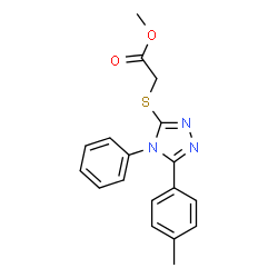 methyl {[5-(4-methylphenyl)-4-phenyl-4H-1,2,4-triazol-3-yl]thio}acetate picture