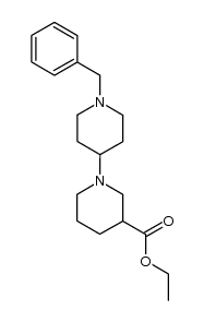 Ethyl 1'-benzyl-1,4'-bipiperidine-3-carboxylate Structure