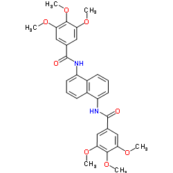 N,N'-1,5-Naphthalenediylbis(3,4,5-trimethoxybenzamide) Structure