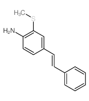 2-methylsulfanyl-4-(2-phenylethenyl)aniline Structure