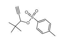 4,4-dimethyl-3-(toluene-4-sulfonyloxy)-pent-1-yne结构式