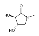 2-Pyrrolidinone,3,4-dihydroxy-1-methyl-,(3R,4S)-(9CI)结构式
