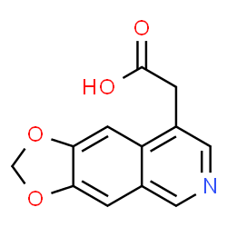 2-([1,3]Dioxolo[4,5-G]Isoquinolin-8-Yl)Acetic Acid结构式