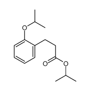 propan-2-yl 3-(2-propan-2-yloxyphenyl)propanoate结构式