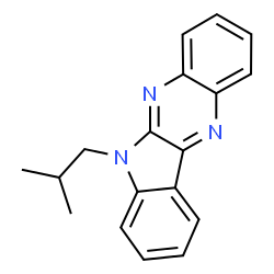 6-Isobutyl-6H-indolo[2,3-b]quinoxaline Structure