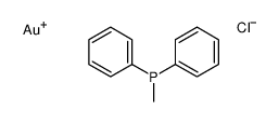 氯(甲基二苯膦)金(I)结构式