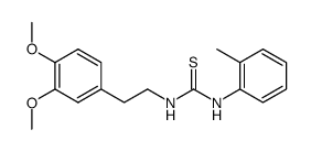 1-(3,4-dimethoxy-phenethyl)-3-o-tolyl-thiourea Structure