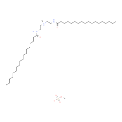 methylbis(2-stearamidoethyl)ammonium methyl sulphate结构式