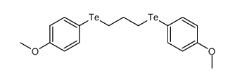1-methoxy-4-[3-(4-methoxyphenyl)tellanylpropyltellanyl]benzene Structure