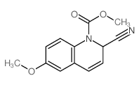 1(2H)-Quinolinecarboxylic acid, 2-cyano-6-methoxy-, methyl ester structure
