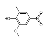 2-Methoxy-6-methyl-4-nitro-phenol Structure