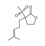 α-(4-methyl-3-pentenyl)-α-methylsulfonyl-γ-butyrolactone结构式