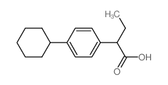 2-(4-Cyclohexylphenyl)butanoic acid结构式